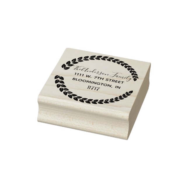 Sello de goma de dirección de devolución de nombre (Sello)