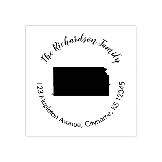 Sello de goma de dirección de devolución del estad (Impresión)