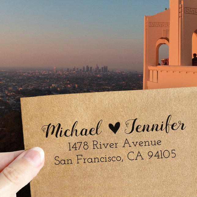 Sello de goma de dirección de retorno de la pareja (Subido por el creador)