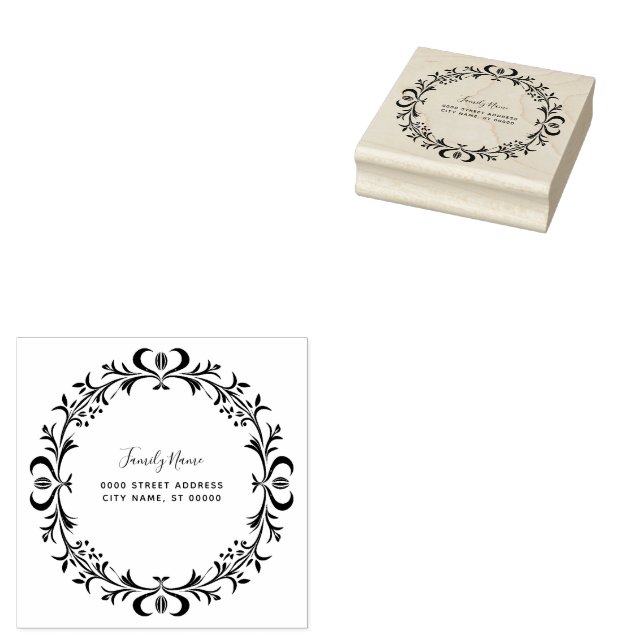 Sello de goma de dirección de retorno decorativo s (Sellado)