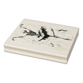 Sello de goma de esqueletos bailarines