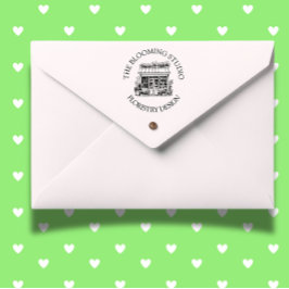 Sello de goma de Florist Storefront Studio