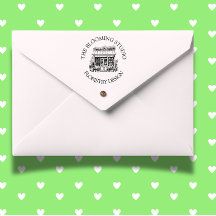 Sello de goma de Florist Storefront Studio