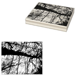 Sello de goma de fotos de árbol