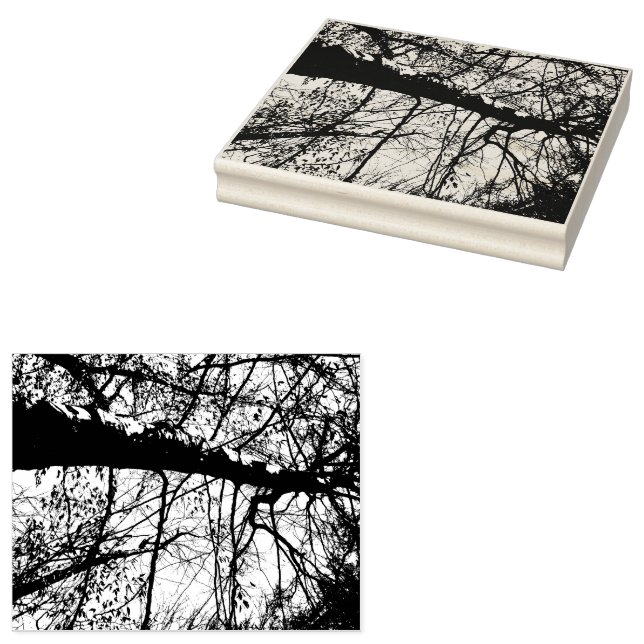 Sello de goma de fotos de árbol (Sellado)