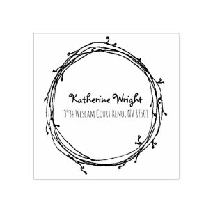 Sello de goma de guirnalda