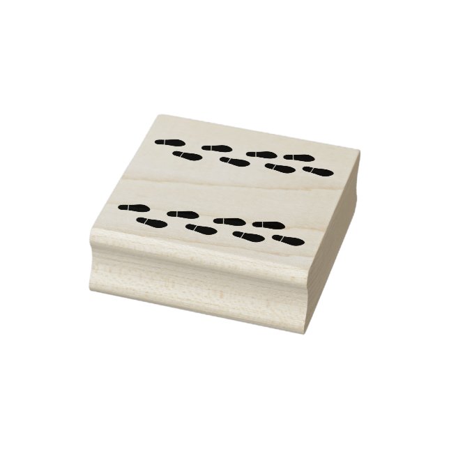 Sello de goma de huellas dactilares, huella de zap (Sello)