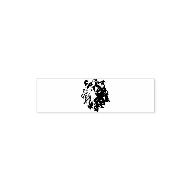 Sello de goma de la cabeza de león (Diseño)