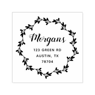 Sello de goma de la familia elegante Elderflower