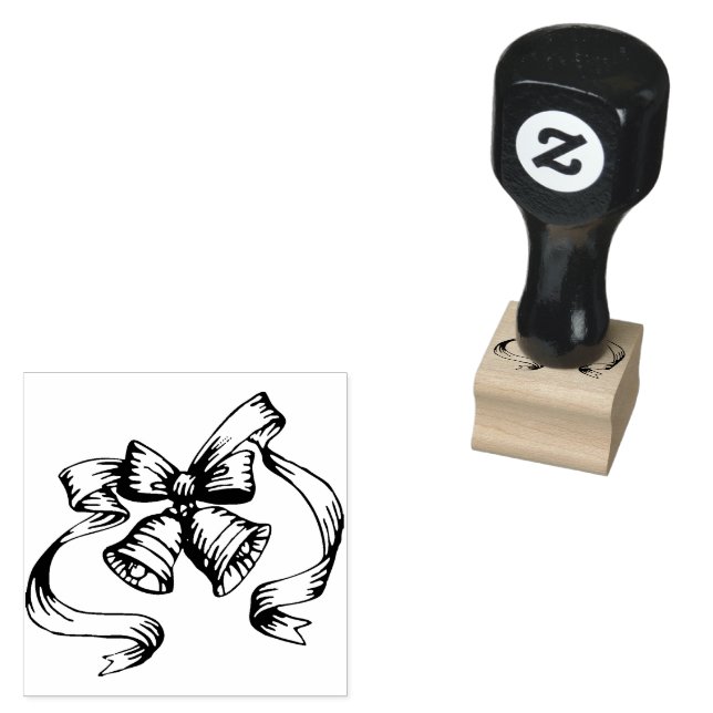 Sello de goma de las campanas navidades (Sellado)