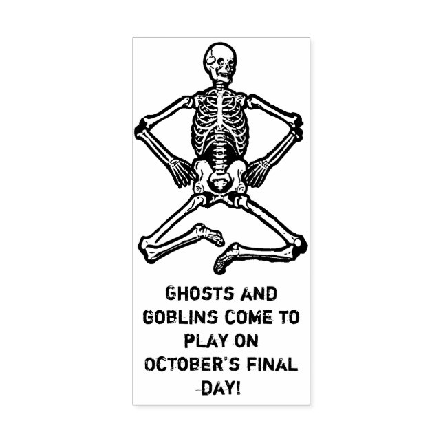 Sello de goma de los saludos de Halloween (Impresión)