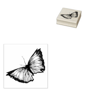 Sello de goma de mariposa dulce