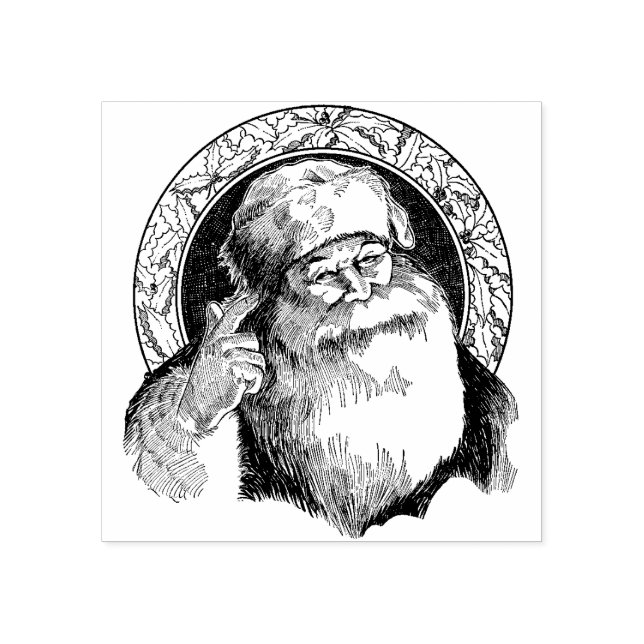 Sello de goma de Navidades de Santa Vieja (Impresión)