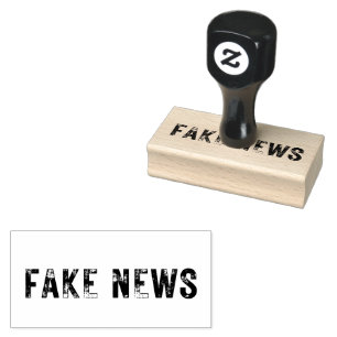 Sello de goma de noticias FALSAS de mediano alcanc