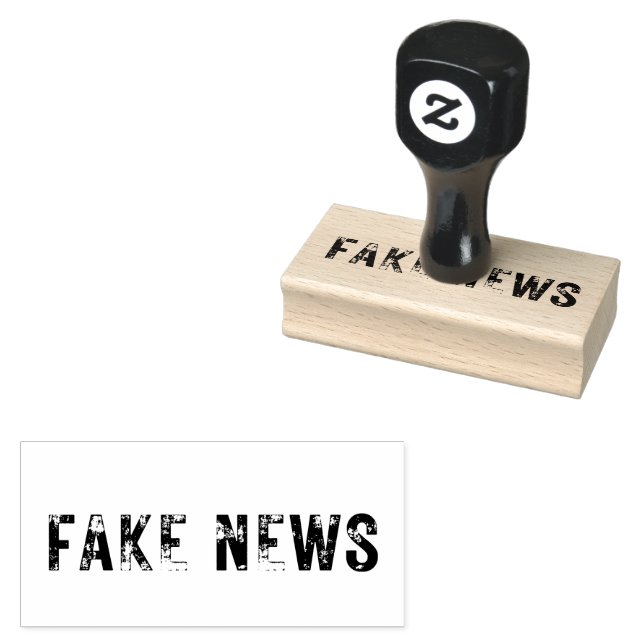 Sello de goma de noticias FALSAS de mediano alcanc (Sellado)
