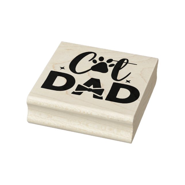 Sello de goma de Papá Gato (Sello)