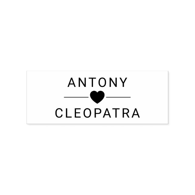 Sello de goma de par de apodos cúrcuitos para letr (Sellado)