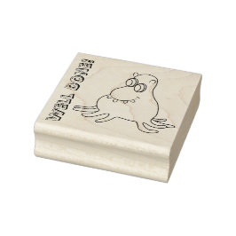 Sello de goma de Personalizable de monstruo sonrie