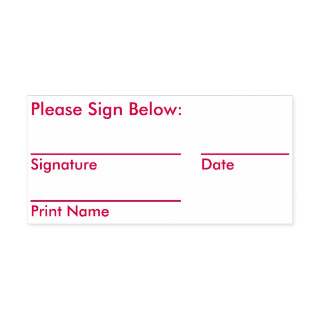 Sello de goma de solicitud de firma con fecha simp (Diseño)