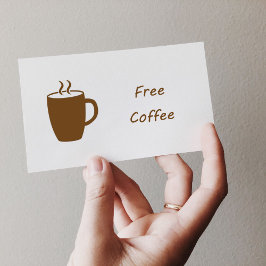 Sello de goma de taza de café