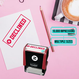 Sello de goma - Declinado