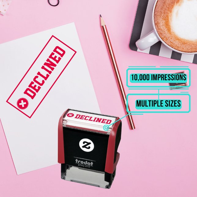 Sello de goma - Declinado (Use this stamp to approve/decline invoices or other documents.)