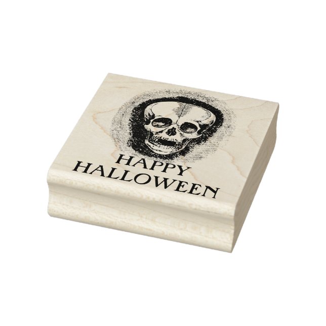 Sello de goma del cráneo de Halloween (Sello)