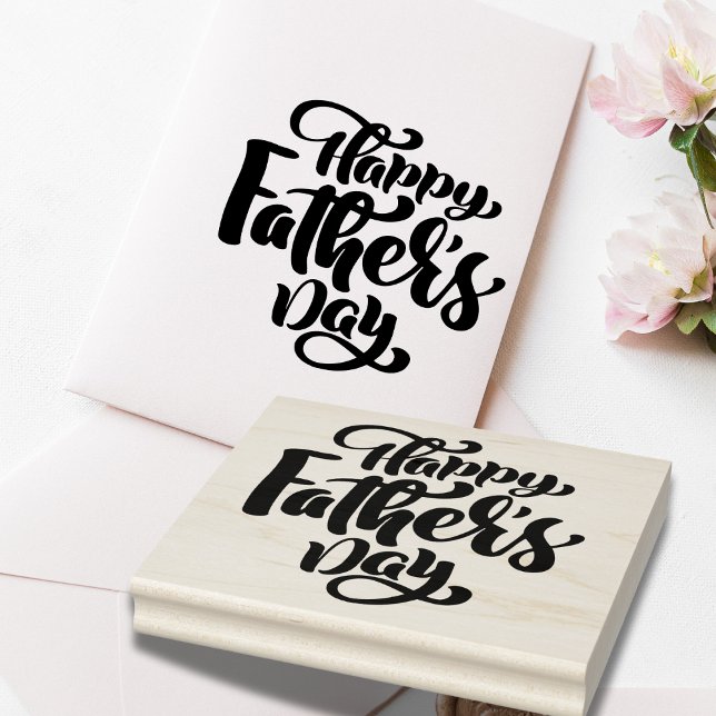 Sello de goma del Día del Padre Feliz (Happy Father's Day! Rubber Stamp)