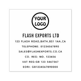 Sello de goma del logotipo de negocios del persona