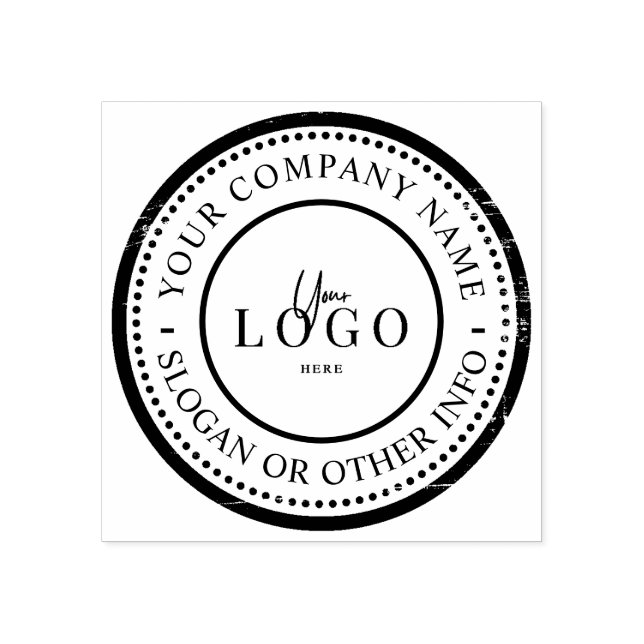 Sello de goma del logotipo de negocios del persona (Impresión)