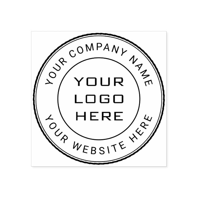 Sello de goma del logotipo de negocios del persona (Impresión)