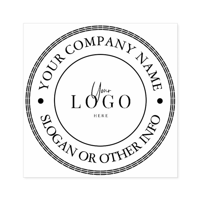 Sello de goma del logotipo de negocios del persona (Impresión)
