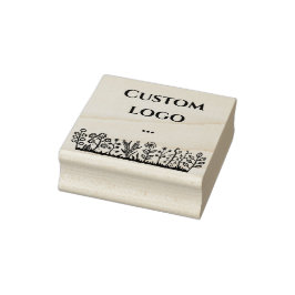 Sello de goma del logotipo del personalizado flora