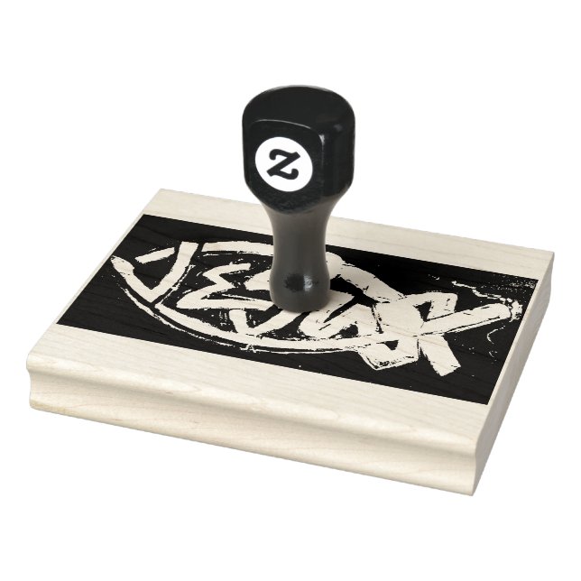 Sello de goma "In Jesus Name" 4" x 5" (Sello)