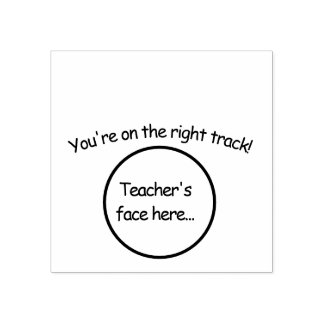 Sello de goma para motivación estudiantil.