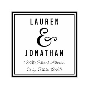 Sello de goma personalizado de Sweet Ampersand