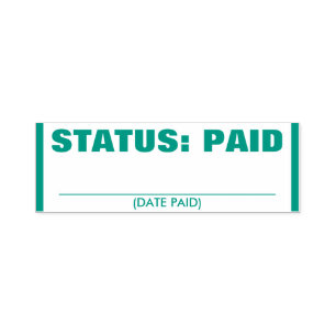 Sello de goma simple "STATUS"