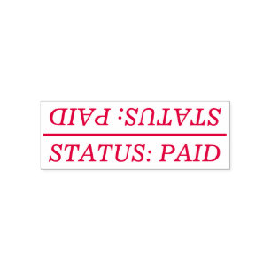 Sello de goma simple "STATUS"