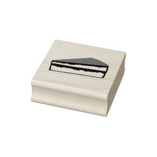 Sello de Goma Simple Trozo de Tarta