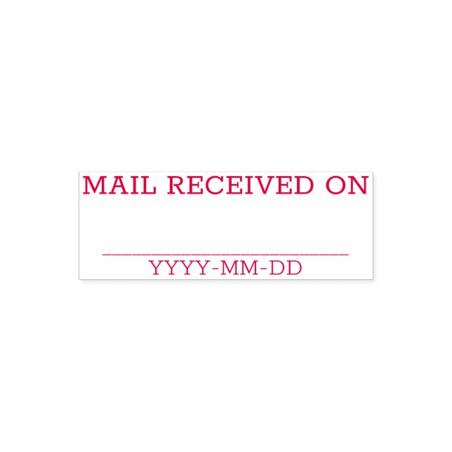 Sello de goma sin formato "CORREO RECIBIDO" (Diseño)
