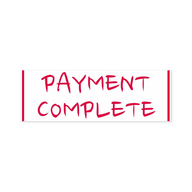 Sello de goma sin formato "PAYMENT COMPLETE" (Diseño)
