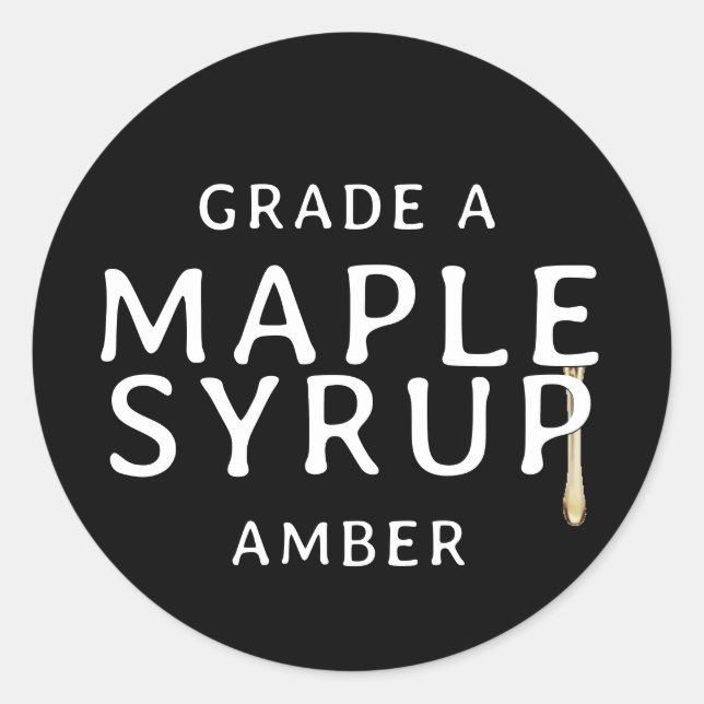 Sello de goteo pegajoso Grunge AMBER grado MAPLE S (Anverso)