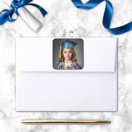 Sello de graduación minimalista de 8° grado