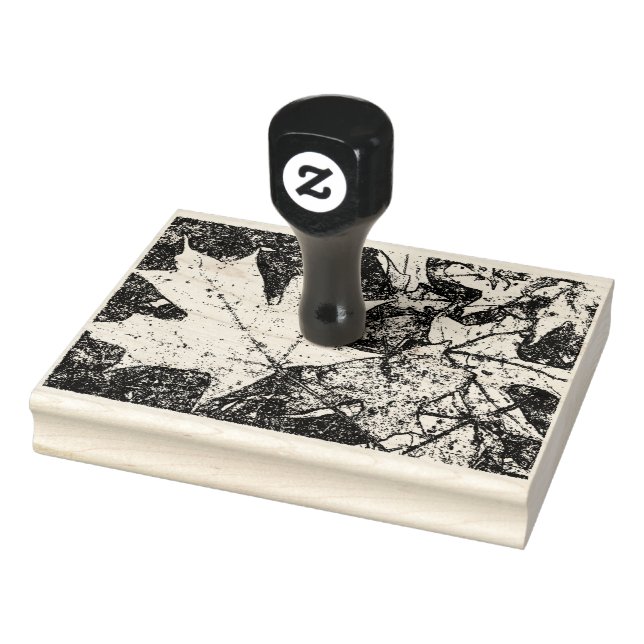 Sello de hoja de otoño 4x6 (Sello)