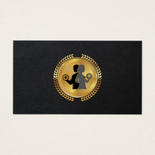 Sello de hoja metálica de oro   Cuero   Logo de Fi