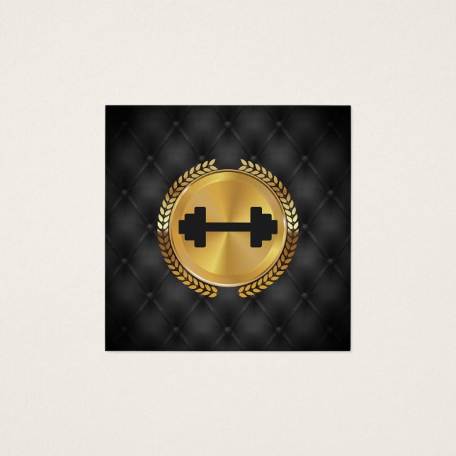 Sello de hoja metálica de oro | Silencio | Dumbbel (Anverso)