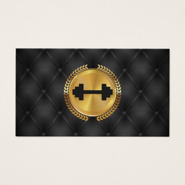 Sello de hoja metálica de oro | Silencio | Dumbbel (Frente)