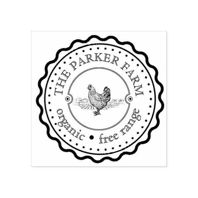 Sello de huevo de cosecha de personalizado (Impresión)