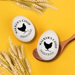 Sello de Huevos Personalizado Clásico Vintage<br><div class="desc">Sellos de huevo personalizados para su granja doméstica o familiar con hermosos ilustraciones de pollo/pato y monogramas en una casa de campo. Estos sellos están diseñados para ser usados con el asa para una mejor aplicación y no hemos incluido la tinta ya que depende de ti elegir uno ya que...</div>