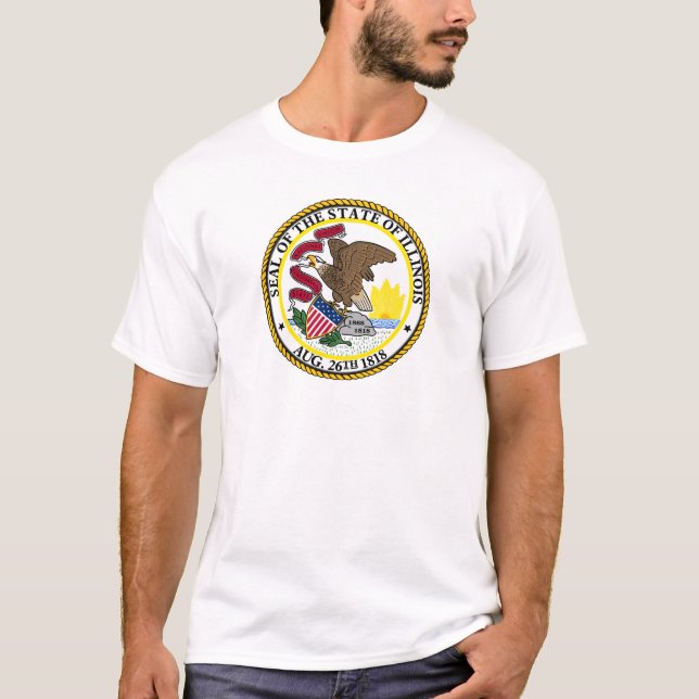 Sello de Illinois, camiseta de la junta estatal es (Anverso)